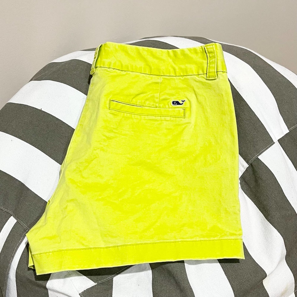 Vineyard Vines Lime Neon Green Island Shorts Size Medium